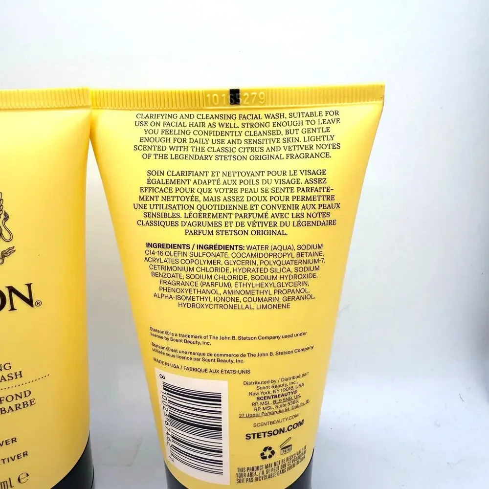 NEW Stetson Original Deep Cleansing Face and Beard Wash 5 Fl oz